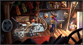 Obok sklepu z kostiumami stoi budynek butiku (The Booty Boutique) - [Część 2 - Four Map Pieces] - cz. 1 - Monkey Island 2: LeChucks Revenge - poradnik do gry