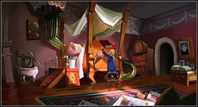 Na wielkim brzuszysku gubernatora leży książka (Famous Pirate Quatations) - [Część 2 - Four Map Pieces] - cz. 1 - Monkey Island 2: LeChucks Revenge - poradnik do gry