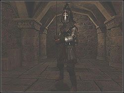 Miniesz z prawej zamkniętą bramę i wejdziesz do pokoju z kilkoma rycerzami - [Misja 3] The Catacombs | Knights of the Temple Infernal Crusade - Knights of the Temple: Infernal Crusade - poradnik do gry