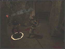 Wyjdź po schodach do kolejnej sali i zdobądź na przeciwnikach kolejny klucz do bramy (gate key) - [Misja 4] The Correctional Facility of Belmont - Knights of the Temple: Infernal Crusade - poradnik do gry