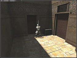 Trzech wojowników będzie pilnować klucza do tylnego wejścia (backdoor key) - [Misja 9] Showdown in Acre | Knights of the Temple Infernal Crusade - Knights of the Temple: Infernal Crusade - poradnik do gry