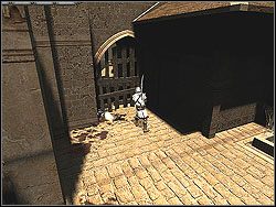 Załatw czekających na placu wojowników, uważając szczególnie na łucznika - [Misja 10] Showdown in Acre, continued | Knights of the Temple Infernal Crusade - Knights of the Temple: Infernal Crusade - poradnik do gry