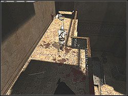 Zabij pierwszego rycerza w korytarzu na wprost drzwi, po czym przejdź na balkon z lewej - [Misja 11] The Saracen Leader | Knights of the Temple Infernal Crusade - Knights of the Temple: Infernal Crusade - poradnik do gry