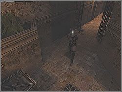 Na końcu nowego balkonu znajdziesz zawieszony na ścianie klucz do obserwatorium (Observatory key) - [Misja 14] The Holy City of Jerusalem | Knights of the Temple Infernal Crusade - Knights of the Temple: Infernal Crusade - poradnik do gry