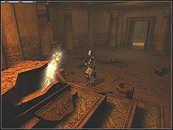 Trafisz do pomieszczenia ze zniszczoną podłogą - [Misja 18] The Treasury of Petra | Knights of the Temple Infernal Crusade - Knights of the Temple: Infernal Crusade - poradnik do gry