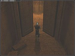 Po skończonej walce przejdź za podwójne drzwi do nowego przejścia - [Misja 18] The Treasury of Petra | Knights of the Temple Infernal Crusade - Knights of the Temple: Infernal Crusade - poradnik do gry