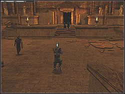 Przejdź przez podwójne drzwi do nowej sali - [Misja 19] The Treasury of Petra, continued - Knights of the Temple: Infernal Crusade - poradnik do gry