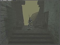 Korytarzem prowadzącym pomiędzy skałami dostaniesz się z powrotem do wnętrza zabudowań - [Misja 26] Belmont Possessed | Knights of the Temple Infernal Crusade - Knights of the Temple: Infernal Crusade - poradnik do gry