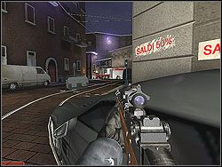 Możesz liczyć nawet na kilka celów, a jeśli ich zawczasu nie zneutralizujesz, schowają się za przeszkodami terenowymi - Hunter Storm - Opis (1) - Misja 2 - Tom Clancys Rainbow Six 3: Athena Sword - poradnik do gry