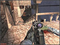 Pozostaw ich w tym miejscu, sam natomiast udaj się w prawo - Proud Flag - Opis (1) - Misja 5 - Tom Clancys Rainbow Six 3: Athena Sword - poradnik do gry