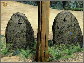 Po przejściu przez most zwróciłam uwagę na dwa nagrobki - Inny świat | Podróż Do Wnętrza Ziemi - Podróż Do Wnętrza Ziemi - poradnik do gry