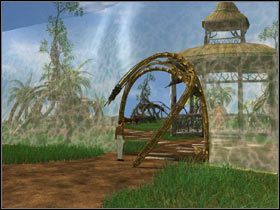 Gdy chciałam wejść do wioski okazało się, że dostępu broni jakieś pole siłowe - Giganci cz.1 | Podróż Do Wnętrza Ziemi - Podróż Do Wnętrza Ziemi - poradnik do gry