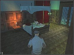 Zejdź jedno piętro niżej, wchodząc w pierwsze możliwe drzwi - Beldingford Manor - Opis (2) | Misja 4 w Hitman Kontrakty - Hitman: Kontrakty - poradnik do gry