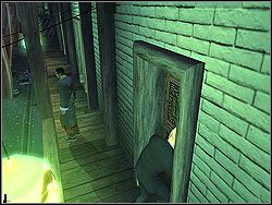 Wespnij się po drabinie na górę i przejdź skradając się w stronę drzwi - The Wang Fou Incident - Opis (1) | Misja 9 w Hitman Kontrakty - Hitman: Kontrakty - poradnik do gry