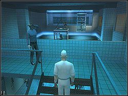 Dopiero gdy będziesz wychodził po schodach, zacznij uważać - The Meat Kings Party - Opis (2) | Misja 2 w Hitman Kontrakty - Hitman: Kontrakty - poradnik do gry