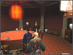 Podejdź do pokoju (skradając się cały czas) i przejdź na prawą część wejścia - The Wang Fou Incident - Opis (2) | Misja 9 w Hitman Kontrakty - Hitman: Kontrakty - poradnik do gry