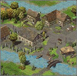 Na początku skieruj się do kuźni na południu miasta i porozmawiaj z Angelą - żoną kowala - Misje 17-18 | Akt I | Sacred - Sacred - poradnik do gry