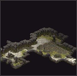 Kiedy ich pokonasz, wejdź do pobliskiej jaskini i kliknij na znajdującej się w niej skrzyni - Misje 37-39 | Akt I | Sacred - Sacred - poradnik do gry