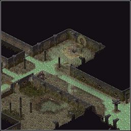 Tutaj musisz dostać się do północnego krańca, gdzie znajduje się drabinka prowadząca na dół - Misje 70-71 | Akt III | Sacred - Sacred - poradnik do gry