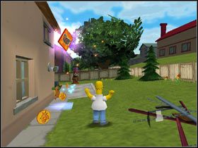 2) Crab Juice - Na dachu Kwik-e-martu - Karty kolekcjonerskie | Level 1 The Simpsons Hit & Run - The Simpsons: Hit & Run - poradnik do gry