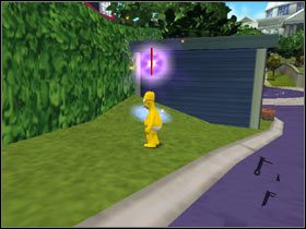 5) Parchment - W elektrowni atomowej jest takie ładne pomieszczenie z obrazami i kolumnami - Karty kolekcjonerskie | Level 1 The Simpsons Hit & Run - The Simpsons: Hit & Run - poradnik do gry