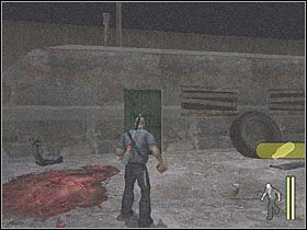 Wkrótce dojdziesz do przyczepy, w której zastaniesz wydalającego się oponenta - White Trash (2) | Scena 4 | Manhunt - Manhunt - poradnik do gry