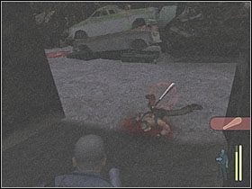 Za siatką natrafisz na grupkę oponentów, w tym na jednego z karabinem na gwoździe - White Trash (2) | Scena 4 | Manhunt - Manhunt - poradnik do gry