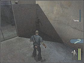 Później wróć po Trampa i skieruj się w stronę bramy na końcu alejki - Drunk Driving (1) | Scena 9 | Manhunt - Manhunt - poradnik do gry