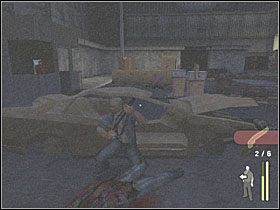 Następnie ukryj się za pojemnikiem i ustrzel dwóch bandytów - Graveyard Shift (1) | Scena 10 | Manhunt - Manhunt - poradnik do gry