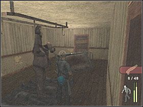 Na kolejnym piętrze znajdziesz trzech oponentów z maczetami - Divided They Fall (1) | Scena 14 | Manhunt - Manhunt - poradnik do gry