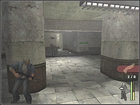 Wyjmij strzelbę, po czym ustaw się przy ścianie po prawej stronie - Wrong Side of the Tracks (2) | Scena 16 | Manhunt - Manhunt - poradnik do gry