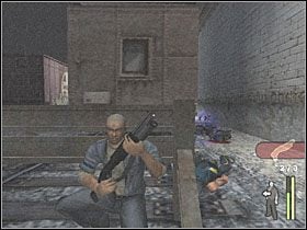 Przejdź kawałek w lewo i ustaw się w cieniu za kolumną - Trained to Kill (1) | Scena 17 | Manhunt - Manhunt - poradnik do gry