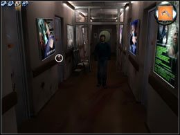 Wróć na początek korytarza i otwórz kluczem zabranym z biura (b) drugie od dołu drzwi z lewej - [Szpital] Pokój otwierany kluczem z biurka - Midnight Nowhere - poradnik do gry