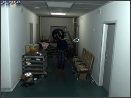 Na korytarzu, koło laboratorium wejdź do łazienki - [Szpital] Łazienka #1 - Midnight Nowhere - poradnik do gry