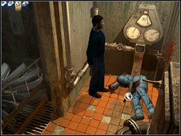 Przejdź na drugą stronę, popchnij trupa i zabierz pistolet - [Szpital] Pokój z wentylatorem - Midnight Nowhere - poradnik do gry