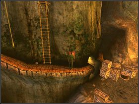 Po drabince sznurowej dotarłem do komnaty, w której jedyną ciekawą rzeczą była kolejna Tkanina Podróżna, na ścianie po prawej - 26. Teledahn cz.8 | Uru Ages Beyond Myst - Uru: Ages Beyond Myst - poradnik do gry