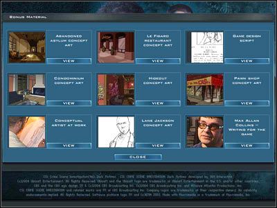 screen 48 - Extras | Dodatki | CSI Kryminalne Zagadki Las Vegas - CSI: Kryminalne Zagadki Las Vegas - Mroczne Motywy - poradnik do gry