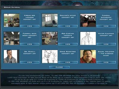 screen 51 - Extras | Dodatki | CSI Kryminalne Zagadki Las Vegas - CSI: Kryminalne Zagadki Las Vegas - Mroczne Motywy - poradnik do gry