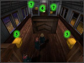 W następnym wagonie natkniesz się na szafę (8) z 3 symbolami klucza - Znajdź Parszywka | Solucja Harry Potter i Więzień Azkabanu - Harry Potter i Więzień Azkabanu - poradnik do gry