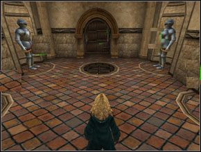 W kolejnej komnacie na podłodze znajdziesz przyciski (4) - Egzamin końcowy Draconicofors-Lapifors | Solucja Harry Potter i Więzień Azkabanu - Harry Potter i Więzień Azkabanu - poradnik do gry