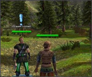 Porozmawiaj z Samuelem (stoi przy północnym płotku wioski), który podziękuje Ci za pomoc - 5.3 [ROZDZIAŁ 1] Greyfell cz.2 | SpellForce Zakon Świtu - SpellForce: Zakon Świtu - poradnik do gry