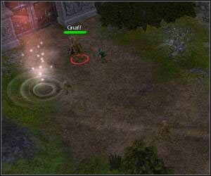 Jeśli wcześniej pozbyłeś się czterech goblinów, to teraz pozostaną Ci tylko te, które stoją bezpośrednio przy bramie - 5.4 [ROZDZIAŁ 1] Liannon cz.2 | SpellForce Zakon Świtu - SpellForce: Zakon Świtu - poradnik do gry