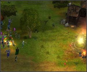 Przy drodze prowadzącej do portalu znajduje się jeszcze kilka wrogich obozowisk - 5.5 [ROZDZIAŁ 1] Eloni cz.3 | SpellForce Zakon Świtu - SpellForce: Zakon Świtu - poradnik do gry