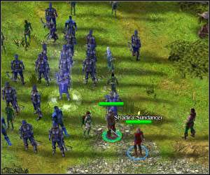 Podejdź do bramy i skorzystaj z klucza, który podarowała Ci Lysande - 5.5 [ROZDZIAŁ 1] Eloni cz.4 | SpellForce Zakon Świtu - SpellForce: Zakon Świtu - poradnik do gry