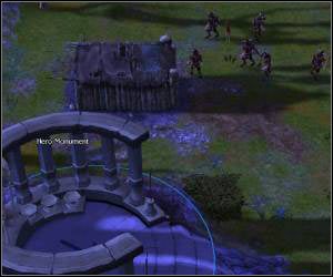 Podczas eliminowania skautów zauważyłeś pewnie polanę, na której znajdują się dwa monumenty - 5.7 [ROZDZIAŁ 1] The Shiel cz.3 | SpellForce Zakon Świtu - SpellForce: Zakon Świtu - poradnik do gry