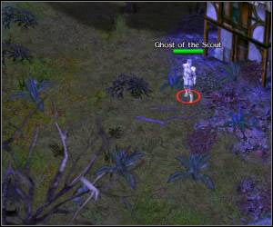 W miejscu, w którym stał Ghost of the Scribe pojawił się nowy duch - Ghost of the Scout - 5.7 [ROZDZIAŁ 1] The Shiel cz.2 | SpellForce Zakon Świtu - SpellForce: Zakon Świtu - poradnik do gry