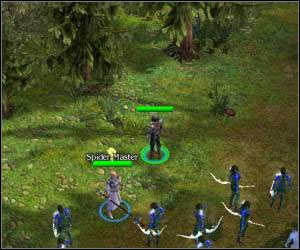 Rozstaw armię w okolicy a następnie porozmawiaj ze Spider Masterem (a raczej Spidermanem, tak nazywa go główny bohater :-)) - 5.8 [ROZDZIAŁ 1] Wildland Pass cz.4 | SpellForce Zakon Świtu - SpellForce: Zakon Świtu - poradnik do gry