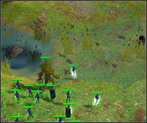 Dodatkowo warto jest postawić duże centrum dowodzenia, aby móc przyzwać enta - 5.12 [ROZDZIAŁ 2] Stoneblade Mountain cz.1 | SpellForce Zakon Świtu - SpellForce: Zakon Świtu - poradnik do gry