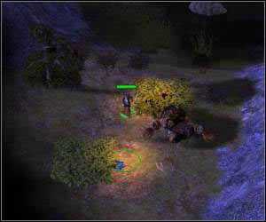 Głównego bohatera ustaw przy niewielkim przesmyku na północnym-zachodzie - 5.13 [ROZDZIAŁ 2] Greydusk Vale cz.1 | SpellForce Zakon Świtu - SpellForce: Zakon Świtu - poradnik do gry