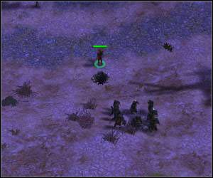 Przyzywane jednostki wysyłaj na północ, ale ustawiaj je tak, aby znajdowały się pod głównym bohaterem - 5.14 [ROZDZIAŁ 2] Howling Mounds cz.1 | SpellForce Zakon Świtu - SpellForce: Zakon Świtu - poradnik do gry